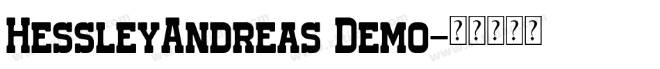 HessleyAndreas Demo字体转换